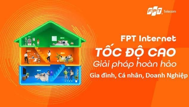 Hình minh họa dịch vụ Internet FPT tốc độ cao cho gia đình, cá nhân, doanh nghiệp.
